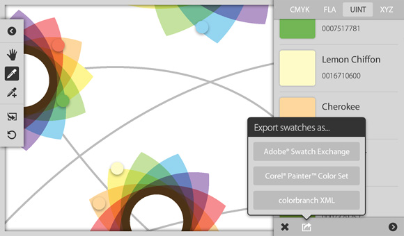 colorbranch Export Swatches Popover