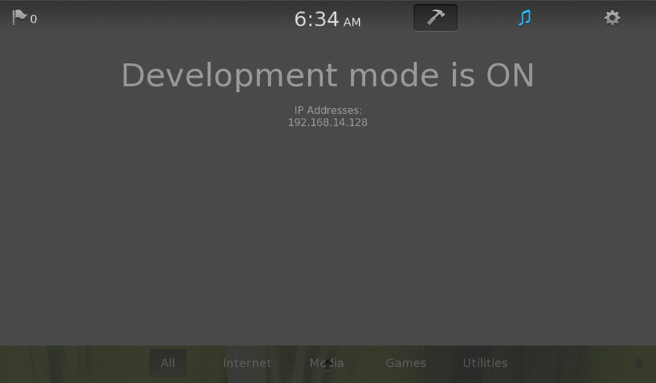 Tablet OS Development Mode