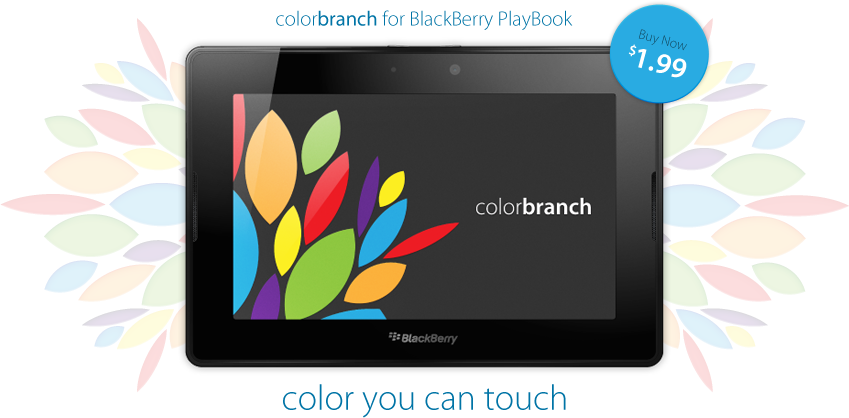 colorbranch Touch for BlackBerry PlayBook - Get it in App World colorbranch Touch for BlackBerry PlayBook - Get it in App World